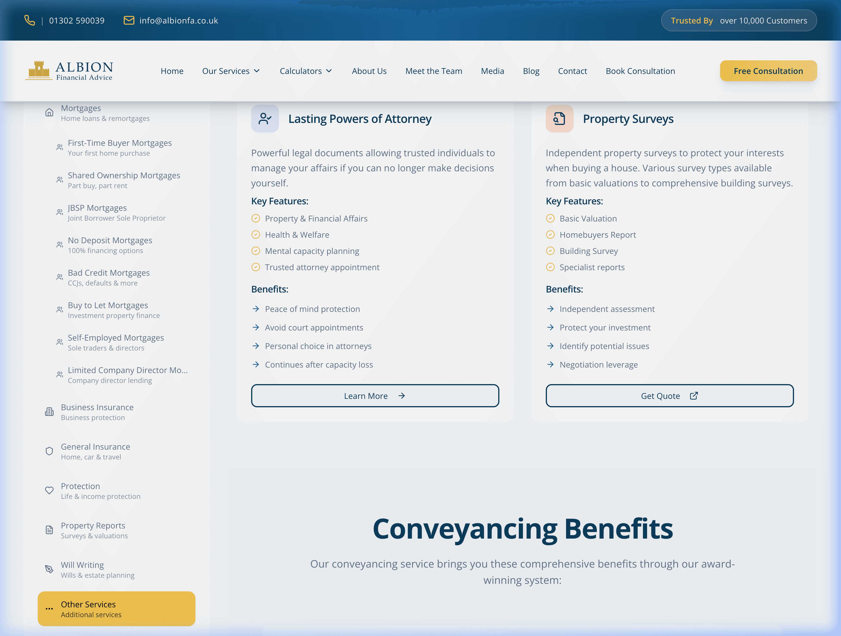 Additional Financial & Property Services